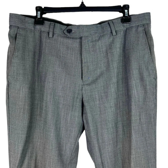 Cedar Wood State Mens Slacks Gray Dress Pants Straight Leg Size 36L Long 36x33 - Picture 3 of 8